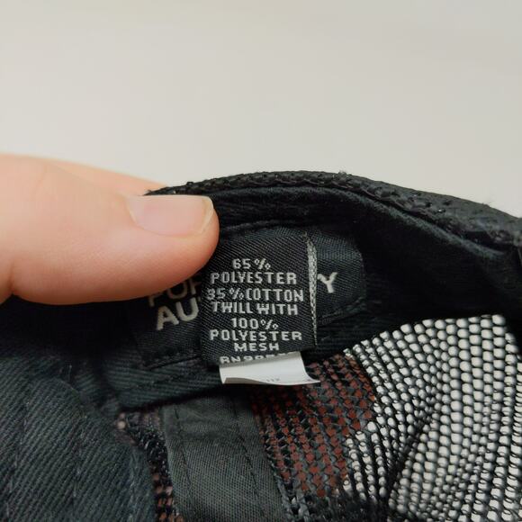 Port Authority Youth Boys Embroidered L Snapback Mesh Back Hat Gray Black - Picture 12 of 12